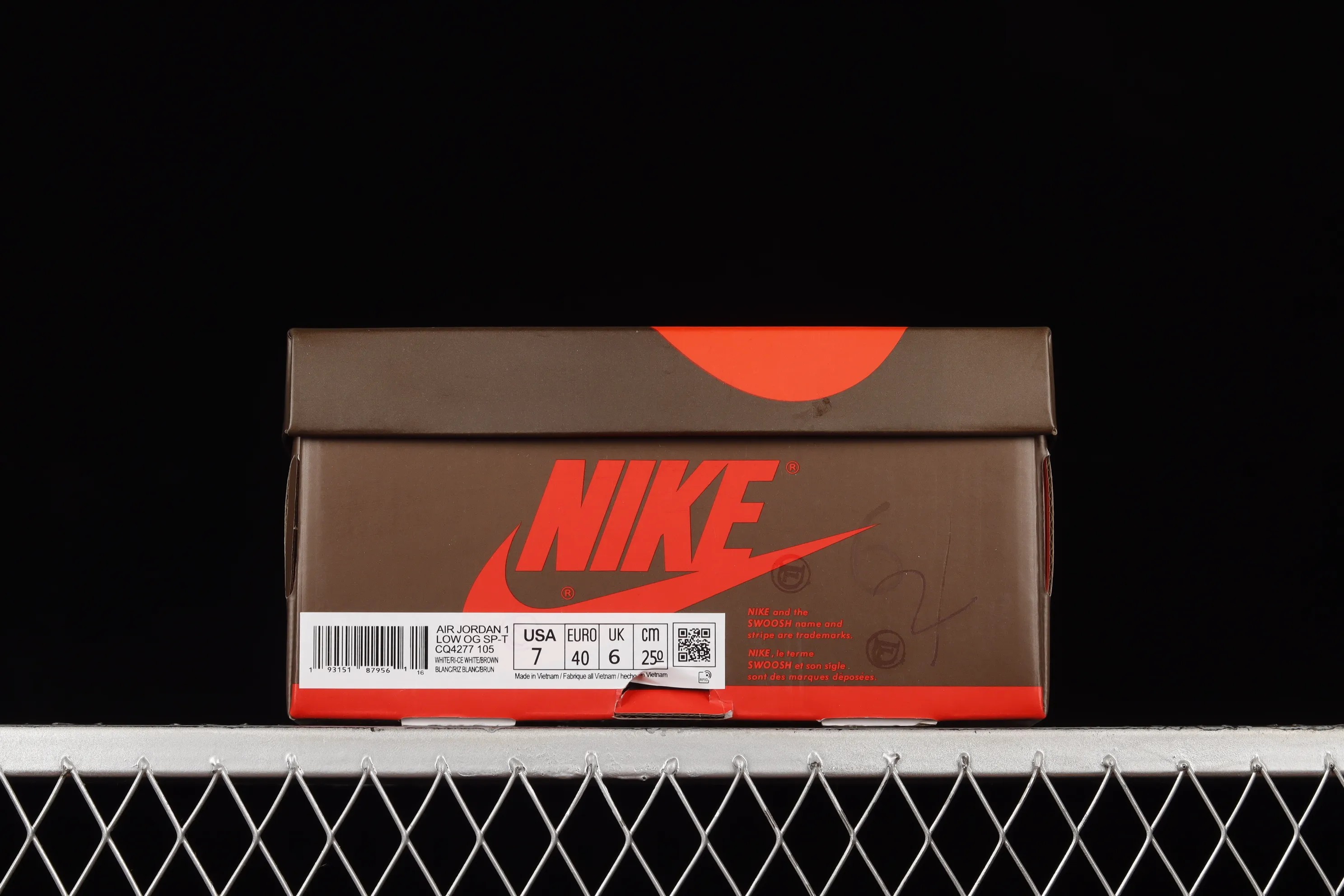 All categories Air Jordan Jordan series basketball shoes Air Jordan 1 Low Travis Scott x Air Jordan 1 Low "Dark Mocha" AJ1 Joe 1 Little Mocha CQ4277-105